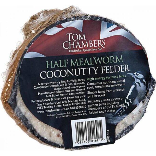 TOM CHAMBERS COCONUT HALF (INSECT AND MEALWORM)