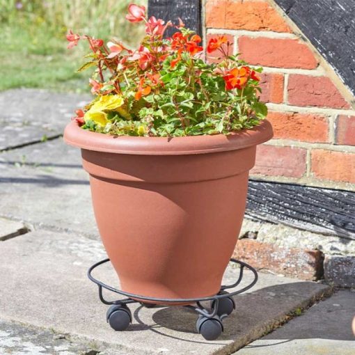 SMART GARDEN ELEGANCE POT CADDY BLACK