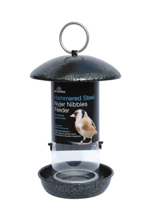 TOM CHAMBERS HAMMERED STEEL NYJER SEED FEEDER