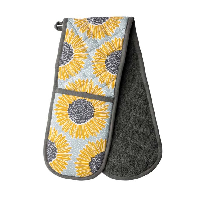 THE ENGLISH TABLEWARE COMPANY ARTISAN FLOWER DOUBLE OVEN GLOVE