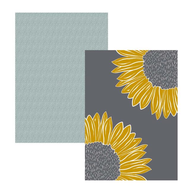 THE ENGLISH TABLEWARE COMPANY ARTISAN FLOWER TEA TOWEL SET