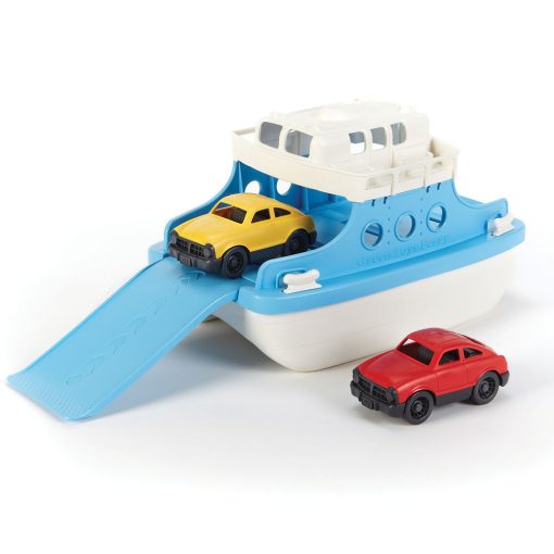 BIGJIGS GREEN TOYS FERRY BOAT WITH CARS