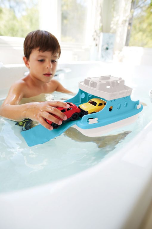 BIGJIGS GREEN TOYS FERRY BOAT WITH CARS - Image 2