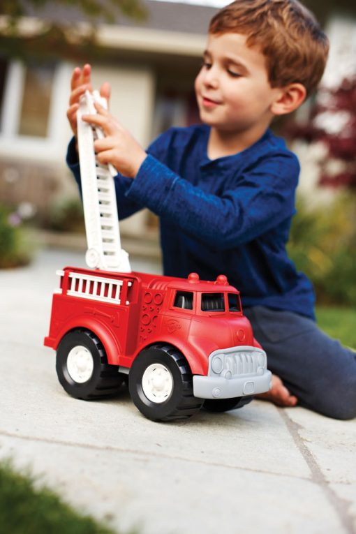BIGJIGS GREEN TOYS FIRE TRUCK - Image 2