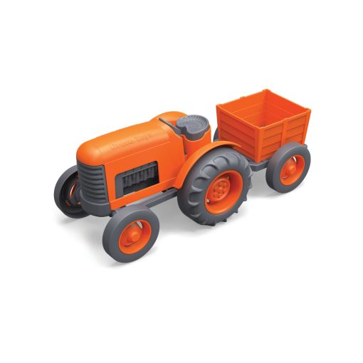 BIGJIGS GREEN TOYS TRACTOR ORANGE