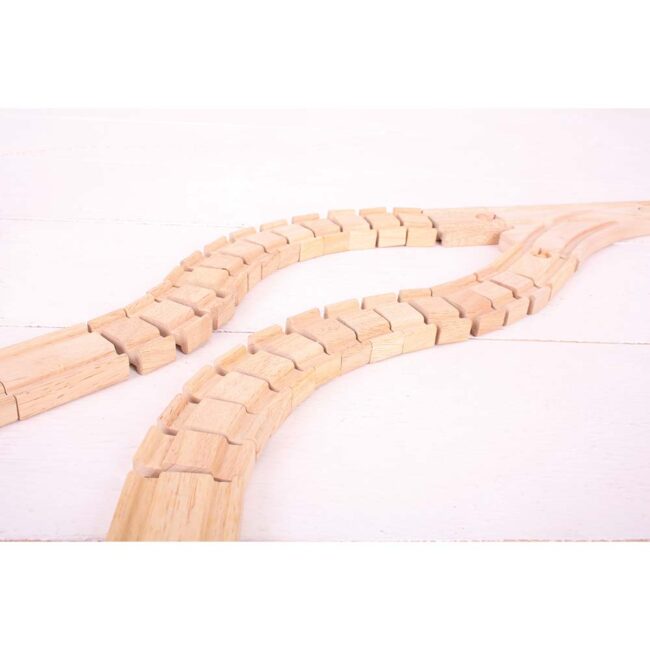 BIGJIGS TRAIN CRAZY TRACK 2 PIECES