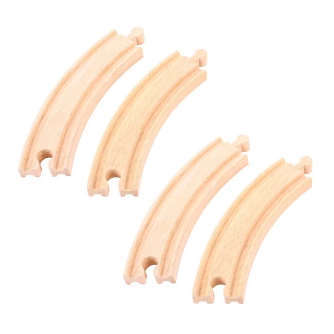 BIGJIGS TRAIN LONG CURVES 4 PIECES