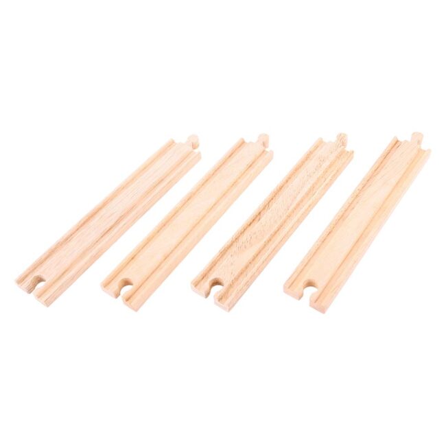BIGJIGS TRAIN LONG STRAIGHTS 4 PIECES