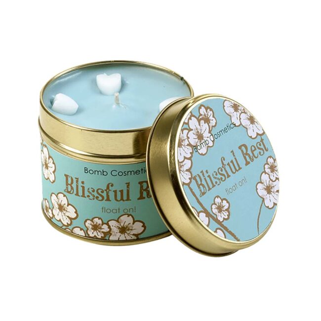 BOMB COSMETICS TIN CANDLE BLISSFUL REST