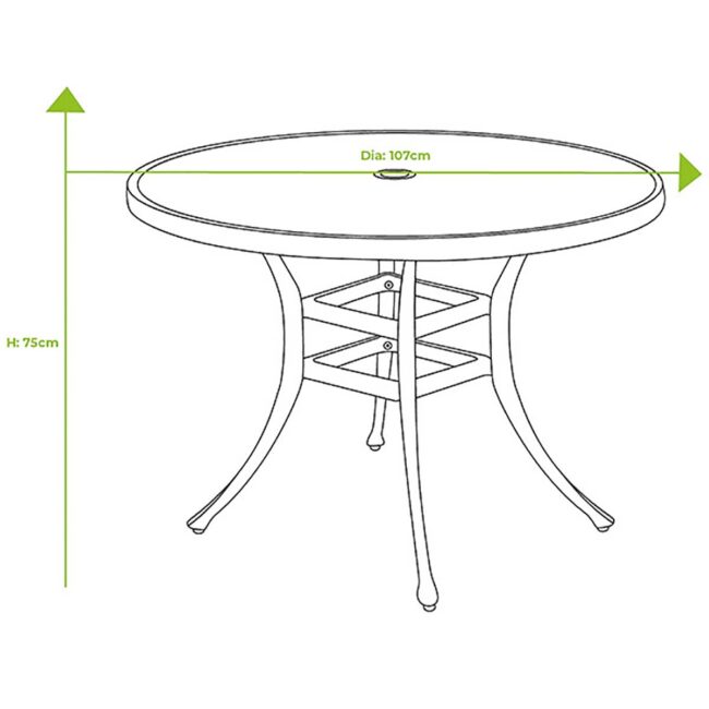 HARTMAN BERKELEY 4 SEAT ROUND DINING SET BRONZE - Image 3