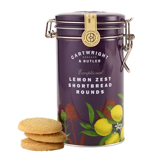 CARTWRIGHT & BUTLER LEMON ZEST SHORTBREAD TIN