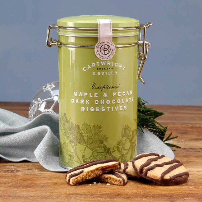 CARTWRIGHT & BUTLER MAPLE & PECAN BISCUITS TIN