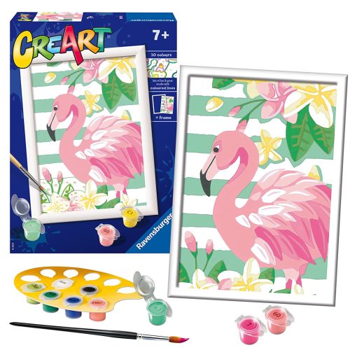 Creart Paint By Numbers Pink Flamingo
