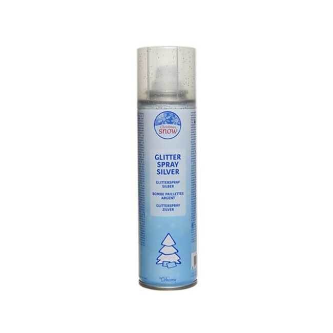 DECORIS SILVER GLITTER SPRAY