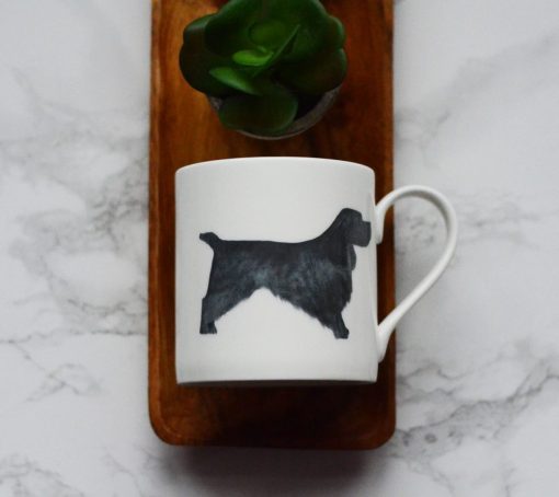 DIMBLEBY CERAMICS BLACK COCKER SPANIEL MUG