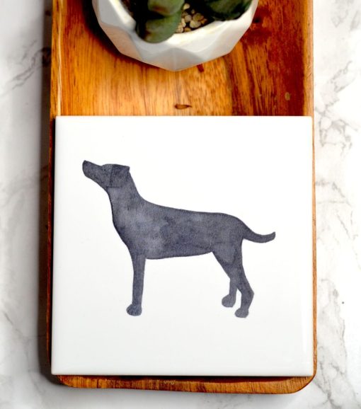 DIMBLEBY CERAMICS BLACK LABRADOR COASTER