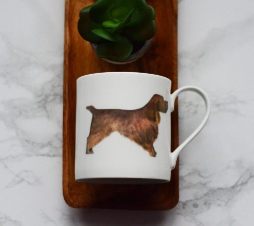 DIMBLEBY CERAMICS BROWN COCKER SPANIEL MUG