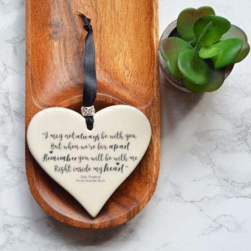 DIMBLEBY CERAMICS LARGE HEART MAY NOT ALWAYS BE WITH YOU