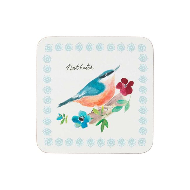THE ENGLISH TABLEWARE COMPANY COASTERS GARDEN BIRDS