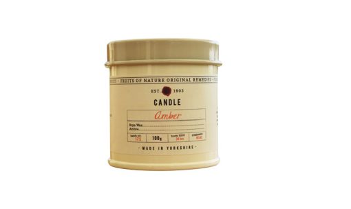 FIKKERTS SMALL CANDLE TIN AMBER