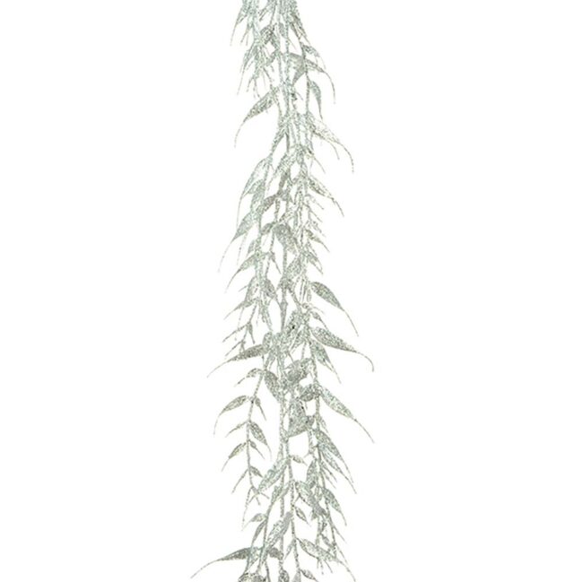 FLORALSILK LEAF GARLAND SILVER