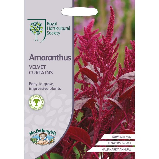 MR FOTHERGILL'S - RHS AMARANTHUS VELVET CURTAINS SEEDS
