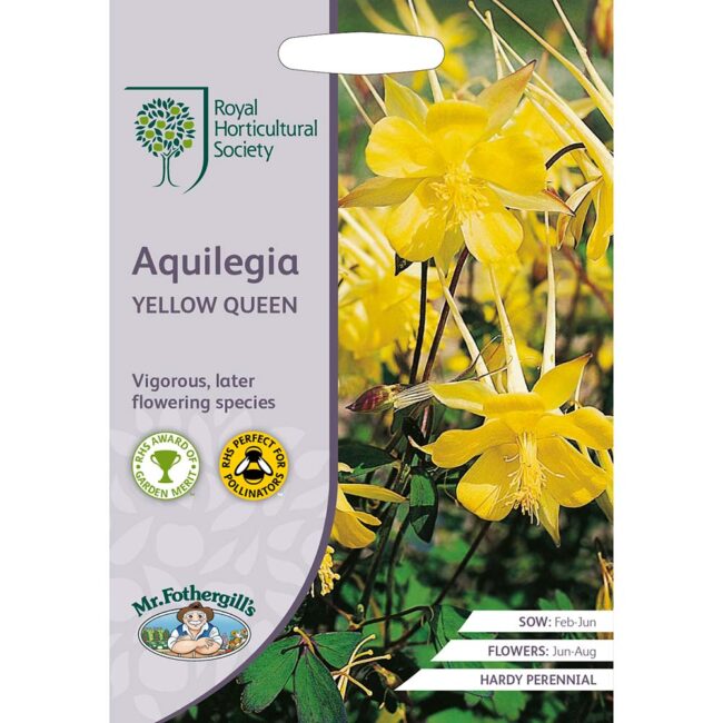 MR FOTHERGILL'S - RHS AQUILEGIA YELLOW QUEEN SEEDS
