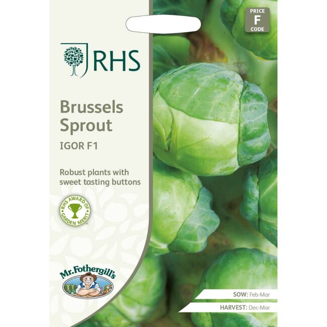 MR FOTHERGILL'S - RHS BRUSSELS SPROUT IGOR F1 SEEDS