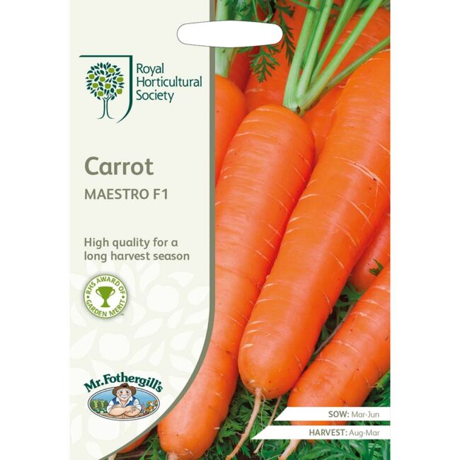 MR FOTHERGILL'S - RHS CARROT MAESTRO F1 SEEDS