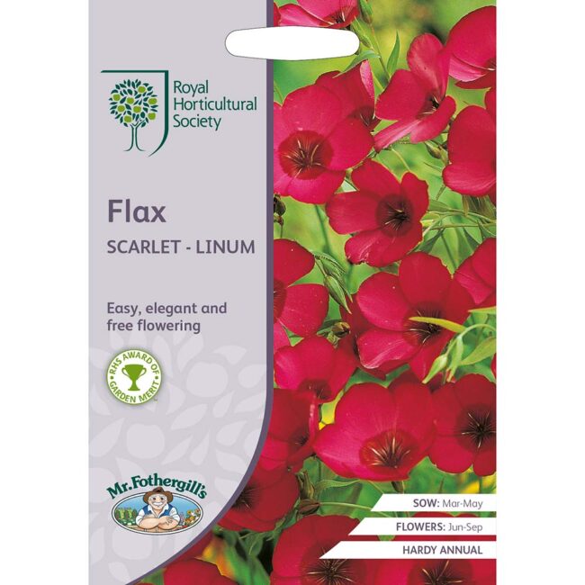 MR FOTHERGILL'S - RHS FLAX SCARLET LINUM SEEDS