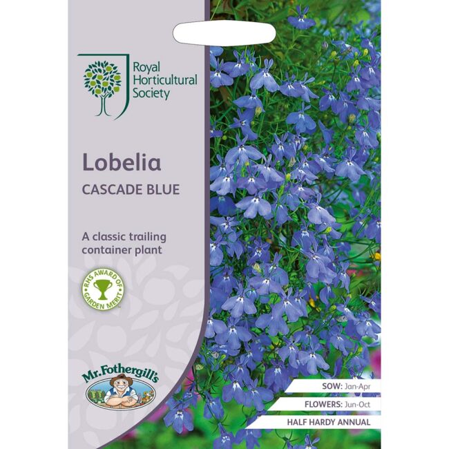 MR FOTHERGILL'S - RHS LOBELIA CASCADE BLUE SEEDS