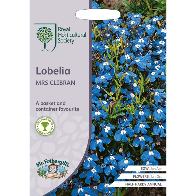 MR FOTHERGILL'S - RHS LOBELIA MRS CLIBRAN SEEDS