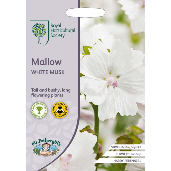 MR FOTHERGILL'S - RHS MALLOW WHITE MUSK SEEDS