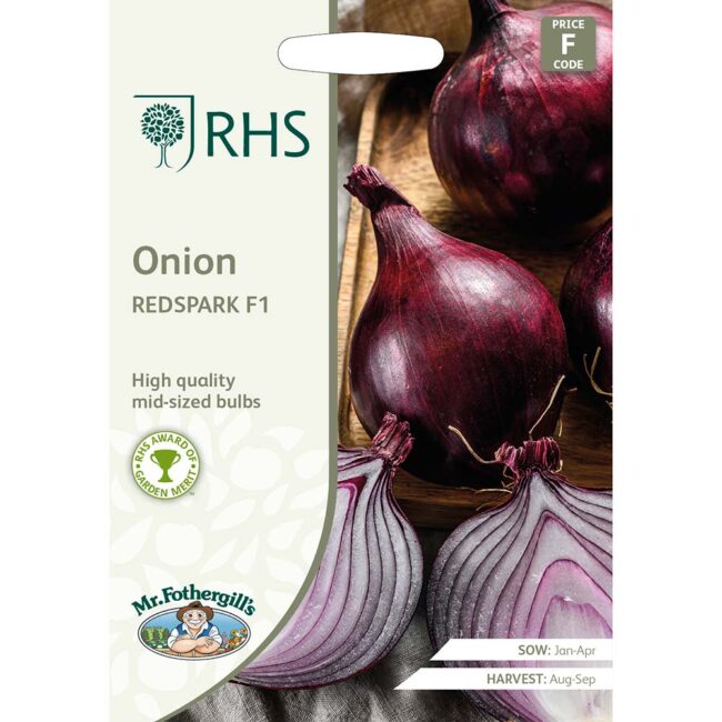 MR FOTHERGILL'S - RHS ONION REDSPARK F1 SEEDS