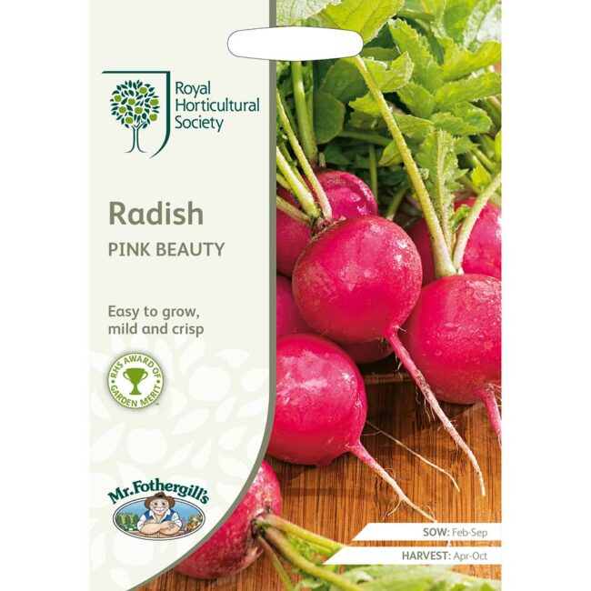 MR FOTHERGILL'S - RHS RADISH PINK BEAUTY SEEDS