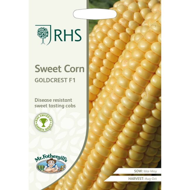 MR FOTHERGILL'S - RHS SWEET CORN GOLDCREST F1 SEEDS
