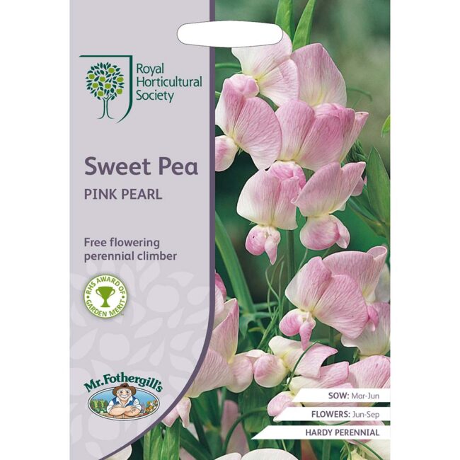 MR FOTHERGILL'S - RHS SWEET PEA PINK PEARL SEEDS