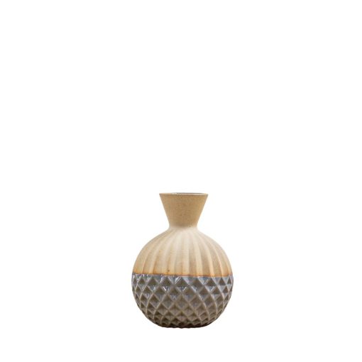 GALLERY DIRECT LARGE GREY RAMONA VASE