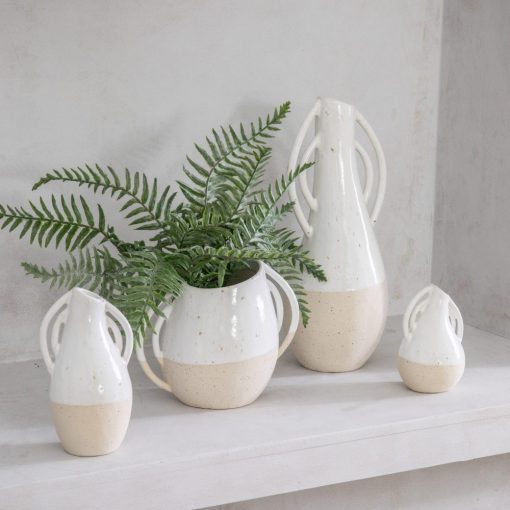 GALLERY DIRECT WHITE EMANI VASE LARGE - Image 2