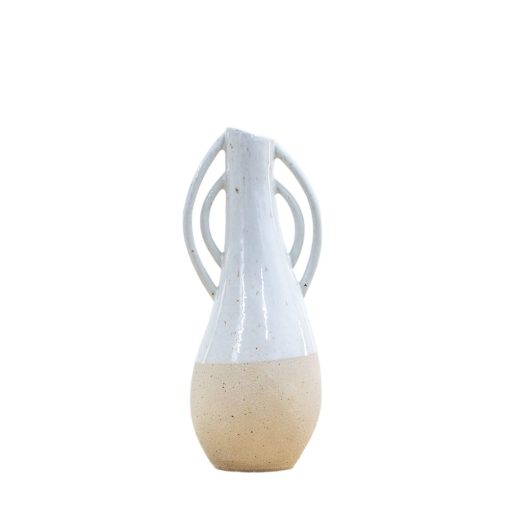 GALLERY DIRECT WHITE EMANI VASE LARGE