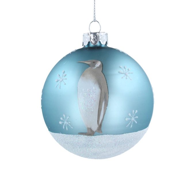 GISELA GRAHAM BLUE PENGUIN BAUBLE