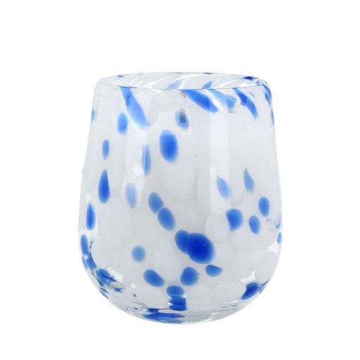 Gisela Graham Blue & White Marbled Candle