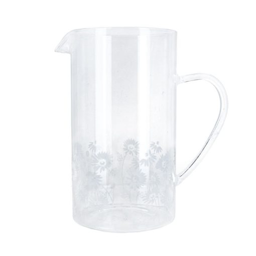 Gisela Graham Glass Daisy Jug