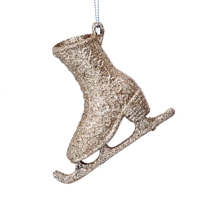 GISELA GRAHAM GOLD GLITTER SKATE BOOT