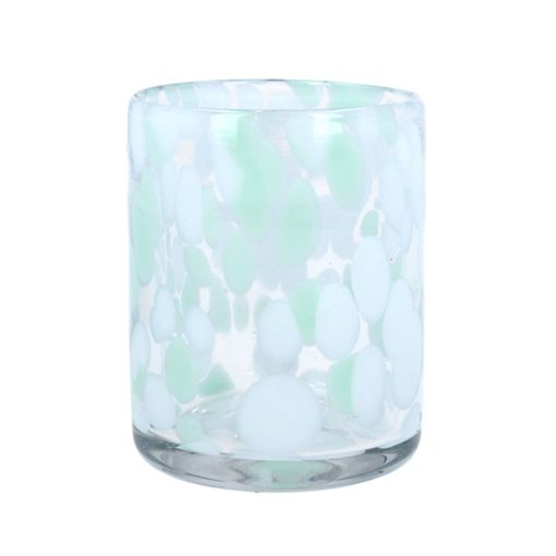 Gisela Graham Green & White Marbled Tumbler