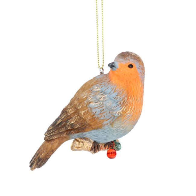 GISELA GRAHAM ROBIN ON TWIG TREE DECORATION