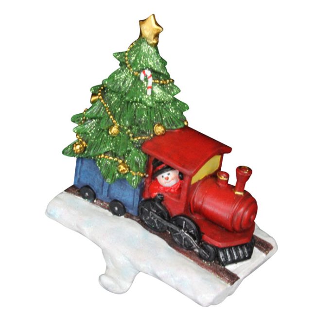 GISELA GRAHAM TRAIN STOCKING HANGER