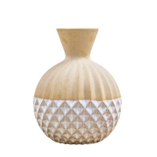 GALLERY DIRECT SMALL WHITE RAMONA VASE