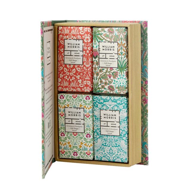 HEATHCOTE & IVORY MORRIS GOLD LILY GUEST SOAP SET