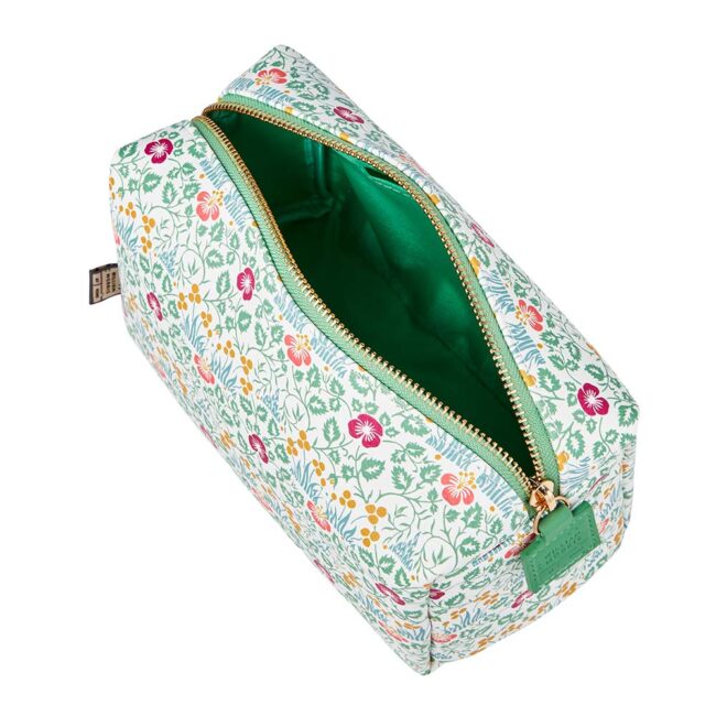 HEATHCOTE & IVORY MORRIS GOLD LILY WASH BAG MEDIUM EYEBRIGHT - Image 2